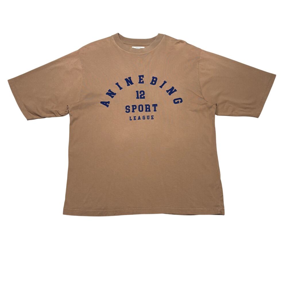 Anine Bing Sport Caden League Tee Shirt Women's Medium Retro